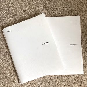 5star white folders!!